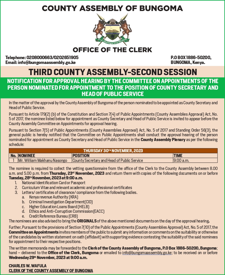 PUBLIC NOTICE