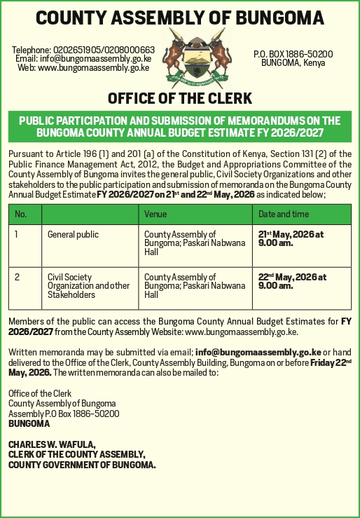 PUBLIC NOTICE 
