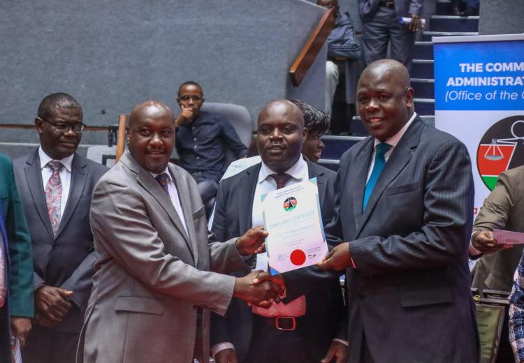 COUNTY ASSEMBLY OF BUNGOMA AWARDED BY THE COMMISSION ON ADMINISTRATIVE JUSTICE (OFFICE OF THE OMBUDSMAN)