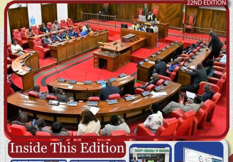 BUNGOMA LEGISLATOR 22ND EDITION (August 16th, 2025 - August 31st, 2025) E-NEWSLETTER
