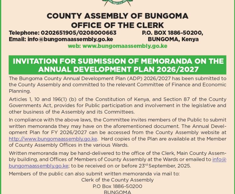 PUBLIC NOTICE